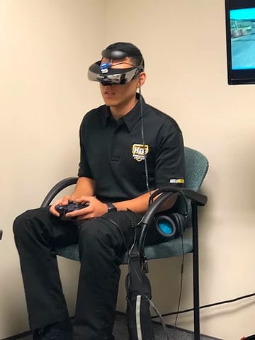 HG2 using VR Headset