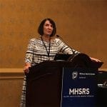 Dr. Beidel at the Military Health System Research Symposium