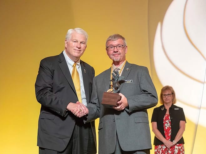 President Hitt and Dr Clint Bowers