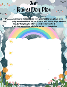 Our Rainy Day Plan